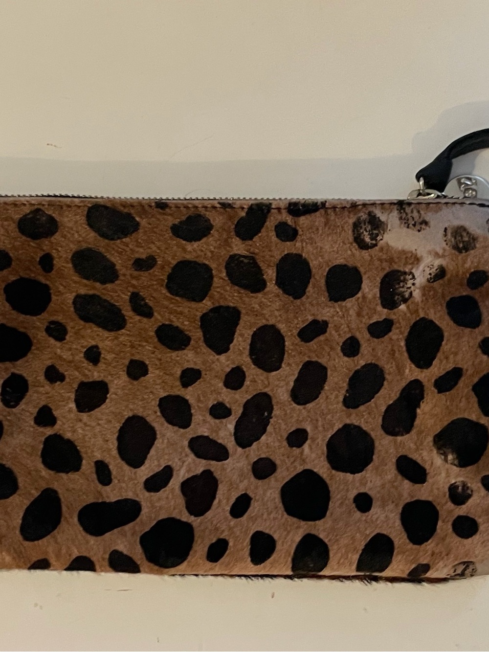 Clare V Leopard Haircalf Zip Pouch - Picture 8 of 12